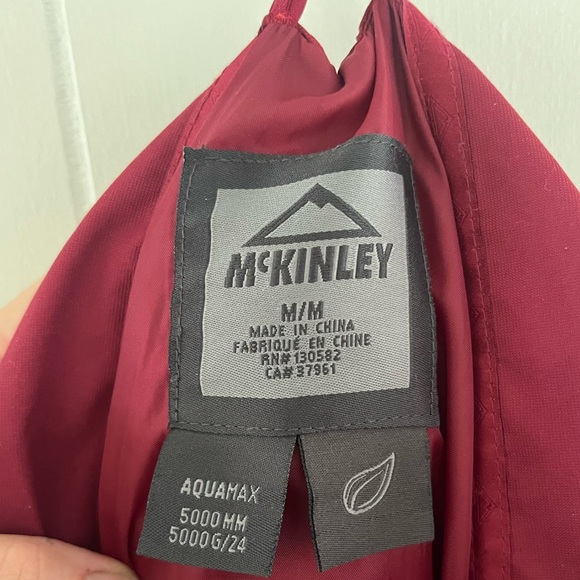 Mckinley Rain Coat - Women’s- Cranberry Red - Waterproof - Picture 4 of 4